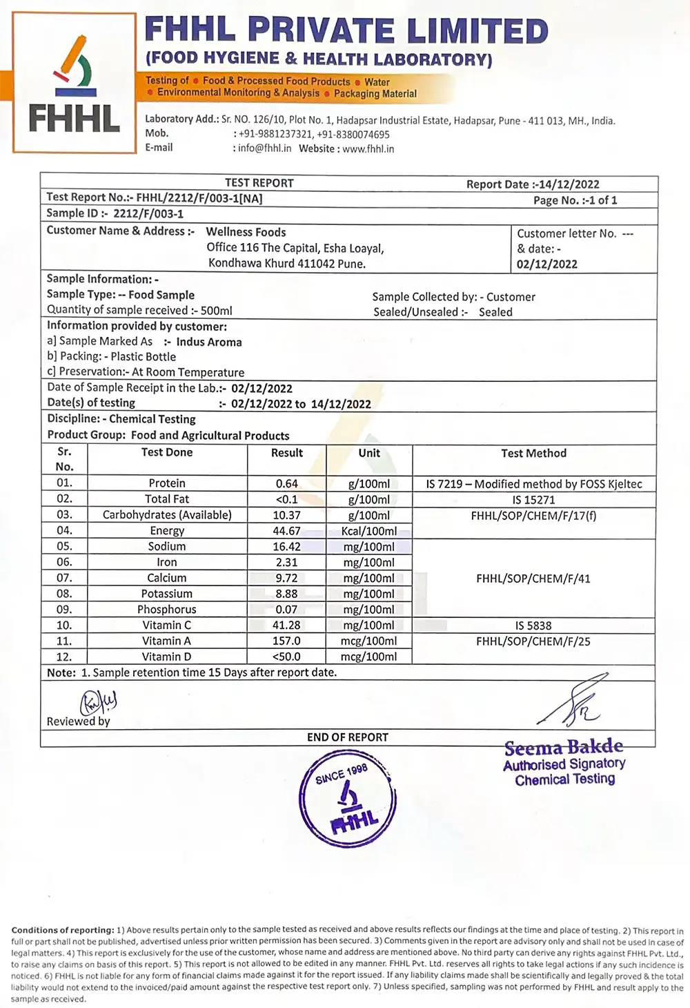 Indus Aroma | Metabolism Care Juice - WellNess Foods