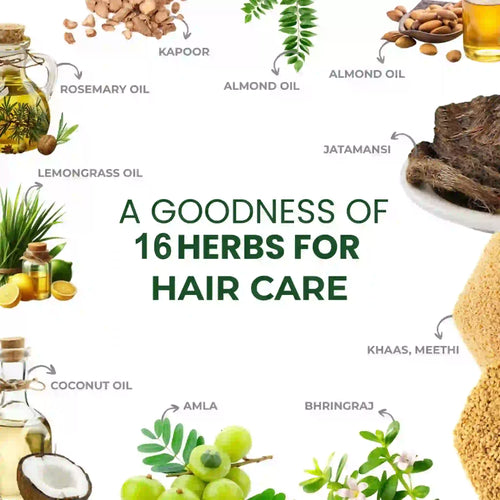 Indus Hair Care Herbal Hair Oil 100 ML | Promotes Healthy Hair Growth, Reduces Hair Fall & Adds Shine | Ayurvedic Formula