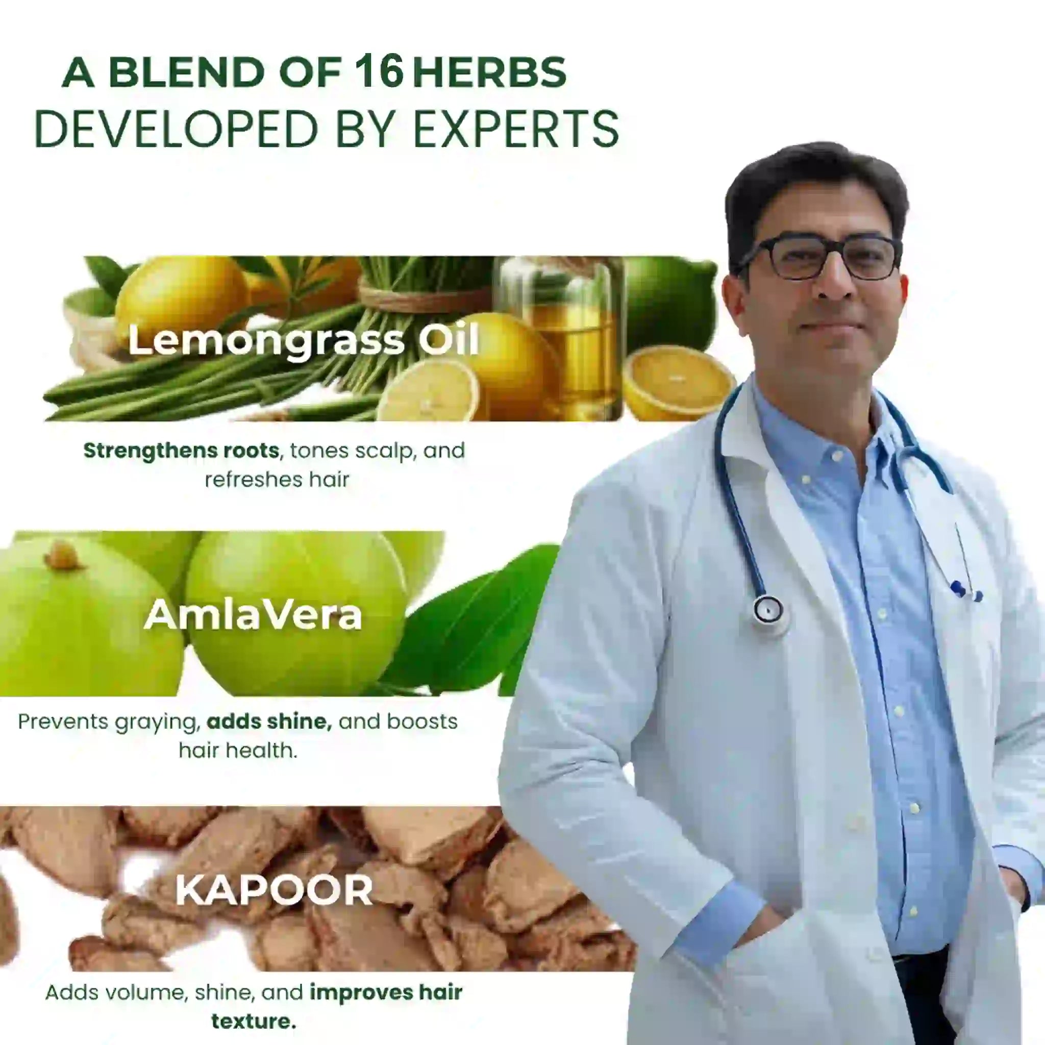 Indus Hair Care Herbal Hair Oil 100 ML | Promotes Healthy Hair Growth, Reduces Hair Fall & Adds Shine | Ayurvedic Formula