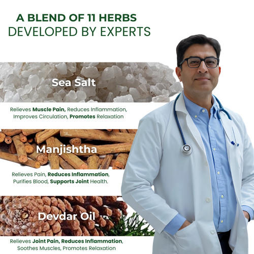 Indus Relief Herbal Pain Relief Oil 100 ML | Supports Muscle Comfort, Joint Ease & Relaxation | Ayurvedic Massage Oil